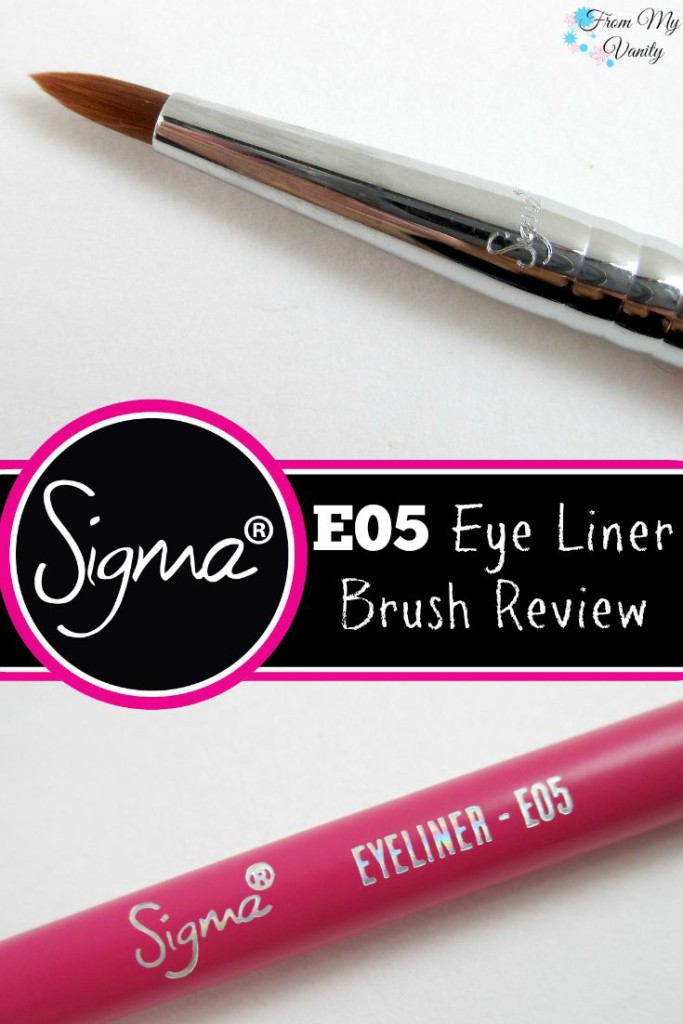 Sigma Beauty E05 Eye Liner Brush Review From My Vanity